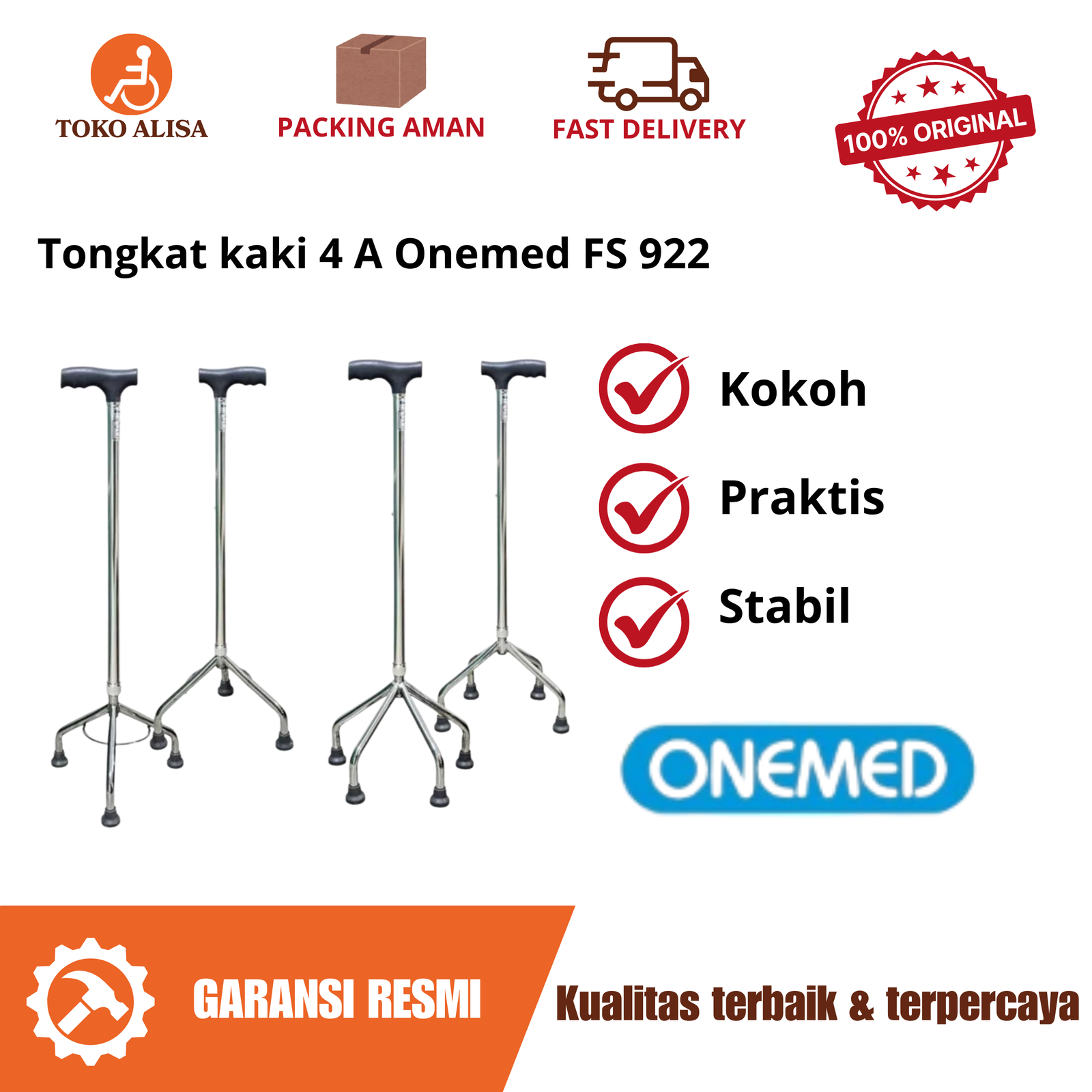 Tongkat kaki 4 A Onemed FS 922